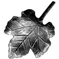 Лист кованый виноградный 125х80х4 мм 3776Т Лист кованый виноградный 125х80х4 мм 3776Т