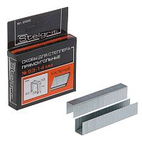 Скобы для мебельного степлера 14х0,7 мм тип 53, каленые, "Stelgrit" (1000 шт./уп.), 655005 Скобы для мебельного степлера 14х0,7 мм тип 53, каленые, "Stelgrit" (1000 шт./уп.), 655005