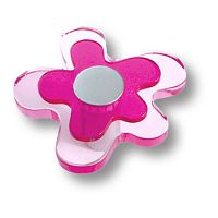Ручка кнопка детская цветок малиновый BRASS, 678MG Ручка кнопка детская цветок малиновый BRASS, 678MG