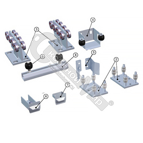 Комплект для откатных ворот ЭКО РОЛТЭК (до 500 кг) Комплект для откатных ворот ЭКО РОЛТЭК (до 500 кг)