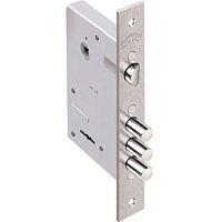 Замок врезной Кремень 1.04.27.5,никель,сувальдный стержни 3шт,диаметр12мм Замок врезной Кремень 1.04.27.5,никель,сувальдный стержни 3шт,диаметр12мм