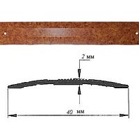 Порог АЛ-125-С ПРОБКА 1,5м, Стык алюминевый, 40 мм Порог АЛ-125-С ПРОБКА 1,5м, Стык алюминевый, 40 мм