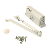 Доводчик NOTEDO DC-070-1 EN3 (70кг), с рычажной тягой, белый Доводчик NOTEDO DC-070-1 EN3 (70кг), с рычажной тягой, белый