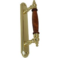 Ручка дверная деревянная латунь  ЛД-2