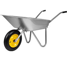Тачка садовая одноколесная, грузоподъемность 90 кг, оцинкованная рама, объем 65 л, Сибртех, 689614 Тачка садовая одноколесная, грузоподъемность 90 кг, оцинкованная рама, объем 65 л, Сибртех, 689614