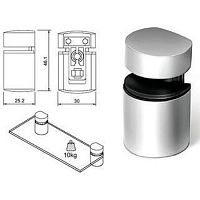 Держатель полок GS01, никель, Golana, 28219*** Держатель полок GS01, никель, Golana, 28219***