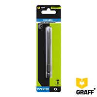 Бита PZ 2х100 мм, Standart, в блистере (1 шт.), GRAFF, 572100 Бита PZ 2х100 мм, Standart, в блистере (1 шт.), GRAFF, 572100
