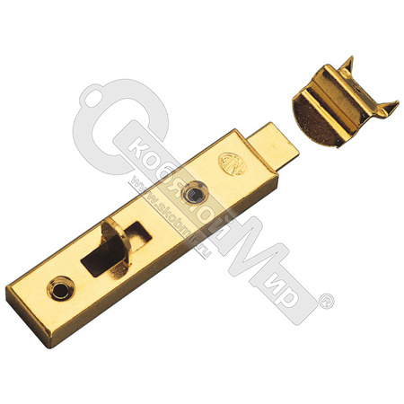 Задвижка-шпингалет мебельный L=60 мм, латунь, Amig, 368-60 /120/20/ Задвижка-шпингалет мебельный L=60 мм, латунь, Amig, 368-60 /120/20/