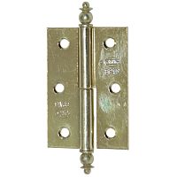 Петля карточная накладная правая, латунь антик 541-50х35 Amig Петля карточная накладная правая, латунь антик 541-50х35 Amig