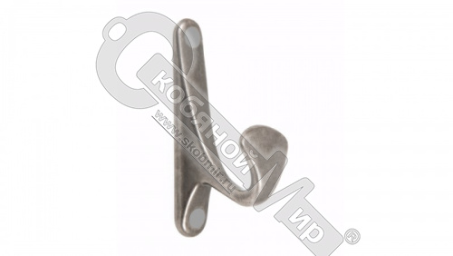 Крючок 1 рожковый, черненый старинный цинк (неоклассика), Boyard,  К102 BAZ 