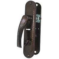 Ручка на планке РДП 2-023/В-42С-АМ-П- антик медь,прав.с верт./15/