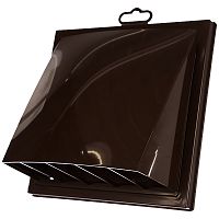 Выход стенной вытяжной с обратным клапаном 190х190 мм с фланцем D150/160, ASA, корич., 1919К15.16ФВ Выход стенной вытяжной с обратным клапаном 190х190 мм с фланцем D150/160, ASA, корич., 1919К15.16ФВ