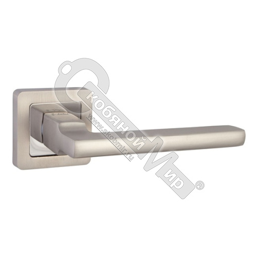 Дверные ручки S-Locked A-120-р MSN/CP серый жемчуг (20)***