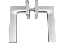 Ручки дверные фалевые на квадратной накладке S040 7599 хром матовый Ручки дверные фалевые на квадратной накладке S040 7599 хром матовый