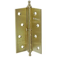 Петля л.сталь с фигур.шишк. 100х70х2,5 SB (1ВВ) матов.латунь Петля л.сталь с фигур.шишк. 100х70х2,5 SB (1ВВ) матов.латунь