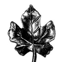 Лист кованый виноградный 127х74х4 мм 19-1706 Лист кованый виноградный 127х74х4 мм 19-1706