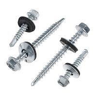 Саморез кровельный, цинк, 4,8х50/51 /50/ Саморез кровельный, цинк, 4,8х50/51 /50/