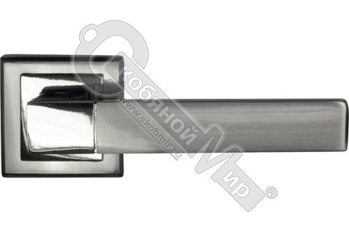 Ручки дверные на квадратной розетке STRICTO A-67-30 CHROME/S.CHROME BUSSARE