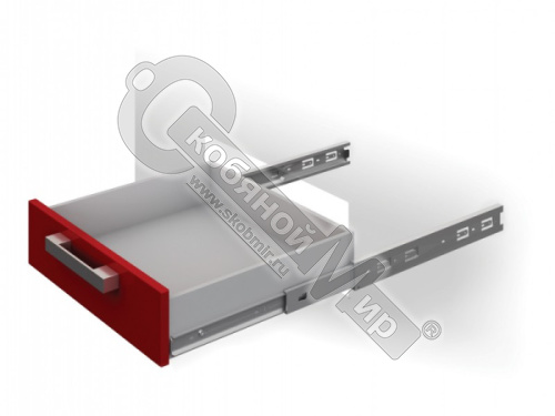 Направляющие шариковые 500х45 мм, усиленные полного выдвижения, Boyard Satellite,  DB4501Zn/500