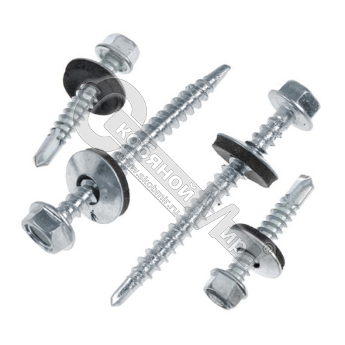 Саморез кровельный, цинк, 5,5х25 /50/