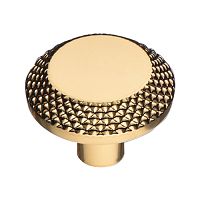 4102001MP11 Ручка кнопка современная классика, глянцевое золото BRASS 4102001MP11 Ручка кнопка современная классика, глянцевое золото BRASS