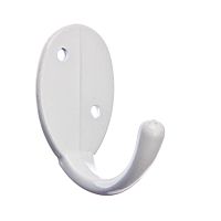 Крючок 1 рожковый, YG1089 WW, белый, SOLLER, 122-053/303 /10/ Крючок 1 рожковый, YG1089 WW, белый, SOLLER, 122-053/303 /10/