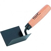 Кельма угловая 80х60х60 мм, стальная, для внутренних углов, буковая ручка, Сибртех, 86307 Кельма угловая 80х60х60 мм, стальная, для внутренних углов, буковая ручка, Сибртех, 86307