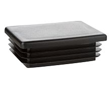 Заглушка пластиковая 120х60 черная Заглушка пластиковая 120х60 черная