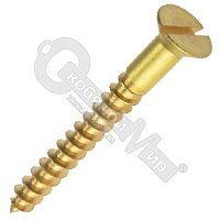 Шуруп потай по дереву 1,6 х10, прямой шлиц, латунь DIN 97 /20/ Шуруп потай по дереву 1,6 х10, прямой шлиц, латунь DIN 97 /20/