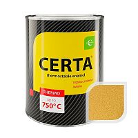 Эмаль СERTA термостойкая антикоррозионная золотая до 750 C (0,8кг)*** Эмаль СERTA термостойкая антикоррозионная золотая до 750 C (0,8кг)***