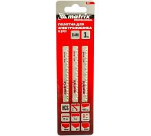 Набор пилок для электролобзика по дереву, T344D, HCS, 110 x 4 мм (3 шт.), Matrix, 78221 Набор пилок для электролобзика по дереву, T344D, HCS, 110 x 4 мм (3 шт.), Matrix, 78221