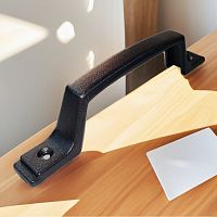 Ручка-скоба  оконная  РС-80.02-С  черный муар (50)