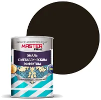 Эмаль с металлическим эффектом, шоколад (0,8 л), MASTER PRIME Эмаль с металлическим эффектом, шоколад (0,8 л), MASTER PRIME
