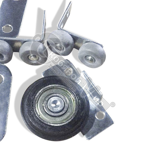 Комплект роликов для раздвижных дверей, АЛЬЯНС-210 без крепежа, сталь  /25/ фото 3