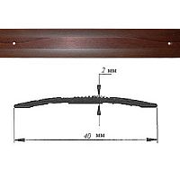 Порог АЛ-125-С 1,8м ОРЕХ темный , Стык алюминевый , 40 мм Порог АЛ-125-С 1,8м ОРЕХ темный , Стык алюминевый , 40 мм