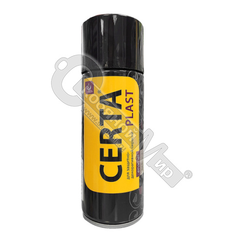 Эмаль-аэрозоль антикоррозионная, графит темный (0.52 л), "CERTA-PLAST",  PLM00039 фото 2