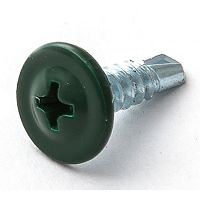 Саморез с прессшайбой, сверло RAL6005 4,2х16 зеленый /500/ Саморез с прессшайбой, сверло RAL6005 4,2х16 зеленый /500/