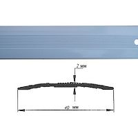 Порог АЛ-125-С 1,8м белый , Стык алюминевый , 40 мм Порог АЛ-125-С 1,8м белый , Стык алюминевый , 40 мм
