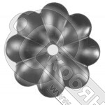 Цветок штампованный 90х10х1 мм 8408Т/14.005.07 фото 2 Цветок штампованный 90х10х1 мм 8408Т/14.005.07 фото 2