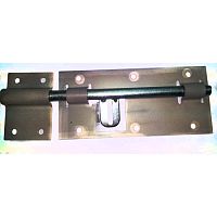 Засов гаражный с проушиной 300 мм, серый металлик*** Засов гаражный с проушиной 300 мм, серый металлик***