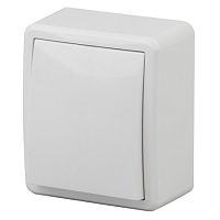 Выключатель одинарный, открытой установки, белый, 10АХ-250В, /16/, ЭРА Эксперт, 11-1201-01 Выключатель одинарный, открытой установки, белый, 10АХ-250В, /16/, ЭРА Эксперт, 11-1201-01