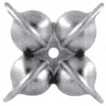 Цветок штампованный 80х80х1 мм 19-2013 Цветок штампованный 80х80х1 мм 19-2013