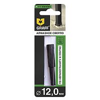 Сверло алмазное 12 мм, по керамограниту и плитке, Standart GRAFF, 781265 Сверло алмазное 12 мм, по керамограниту и плитке, Standart GRAFF, 781265
