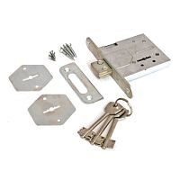 Замок врезной САМ 8-4-0 (комплект) Рязань с планкой, 076500 Замок врезной САМ 8-4-0 (комплект) Рязань с планкой, 076500