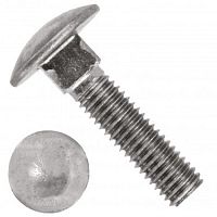Болт мебельный 10х20 DIN603 с полукруглой головкой /50/ Болт мебельный 10х20 DIN603 с полукруглой головкой /50/