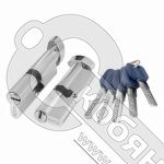 Цилиндровый механизм с вертушкой Z402/70 mm (30+10+30) CP хром 5 кл. арт.35267 фото 2 Цилиндровый механизм с вертушкой Z402/70 mm (30+10+30) CP хром 5 кл. арт.35267 фото 2