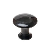 Ручка-кнопка Б пластмассовая d=60 мм, черная,  00008517 Ручка-кнопка Б пластмассовая d=60 мм, черная,  00008517