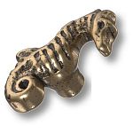 Ручка кнопка морская коллекция "Конёк" старая бронза, 505L2 Ручка кнопка морская коллекция "Конёк" старая бронза, 505L2