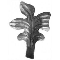 Лист кованый правый 110х75х3 мм 3818Т Лист кованый правый 110х75х3 мм 3818Т