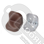 Уголок мебельный с пластиковой накладкой 24х24х25х1,2 мм, венге, 18708 /10/ фото 2 Уголок мебельный с пластиковой накладкой 24х24х25х1,2 мм, венге, 18708 /10/ фото 2